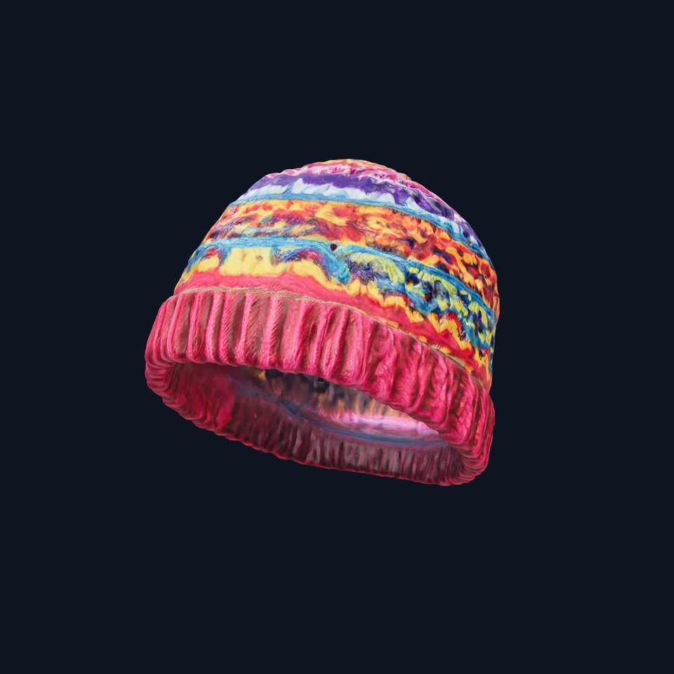 Vibrant Knitted Beanie model pack viewer poster