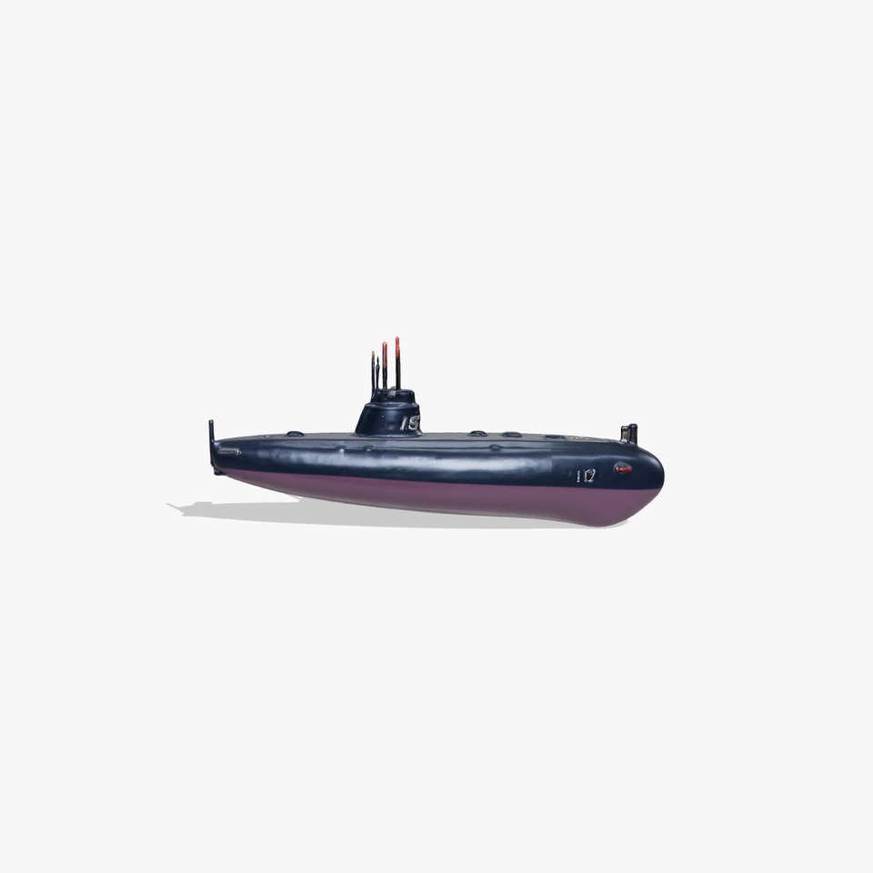 Stealth Naval Submarine model pack viewer poster