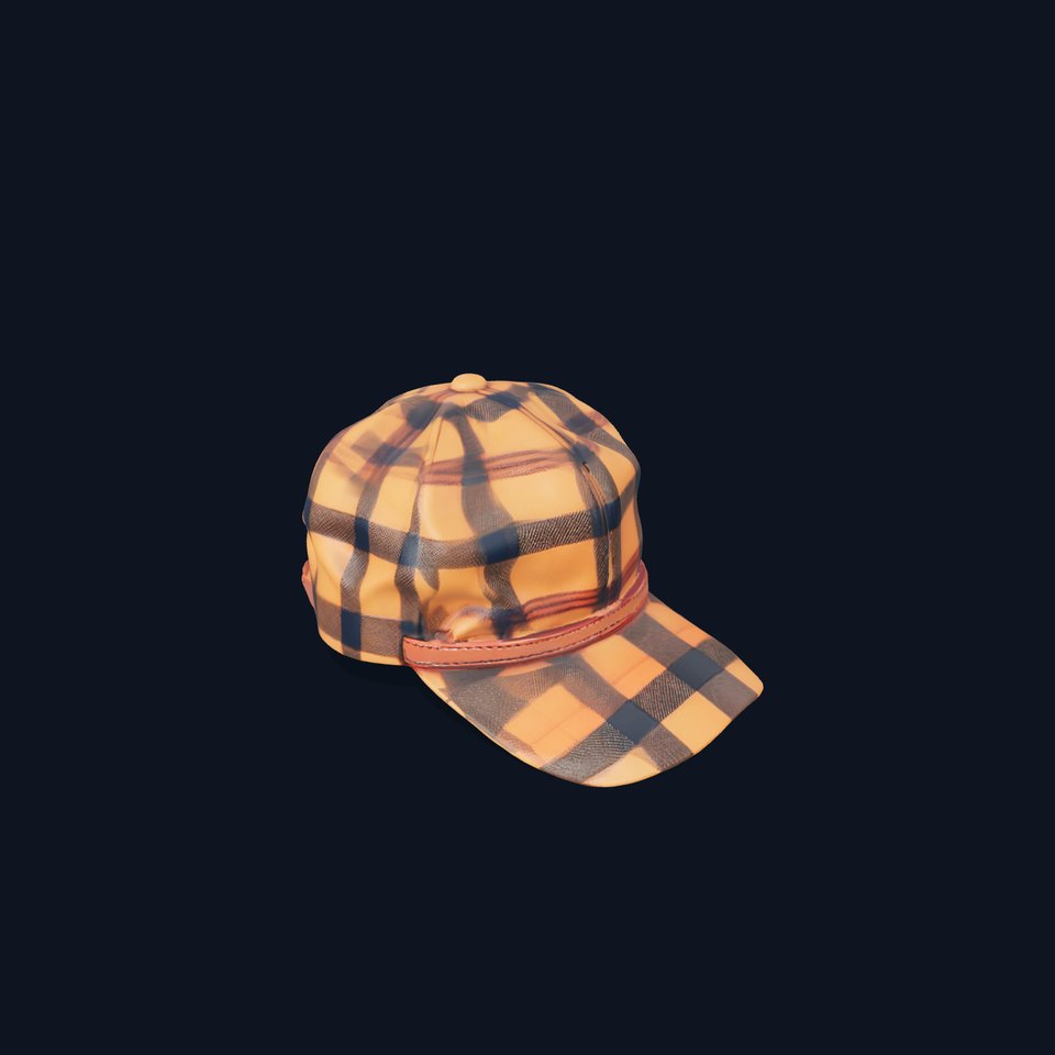Plaid Baseball Cap model pack viewer poster