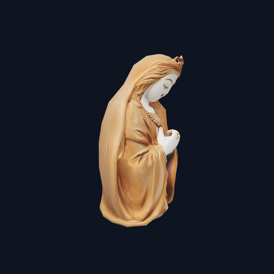 Divine Statue Gold Finish model pack viewer poster