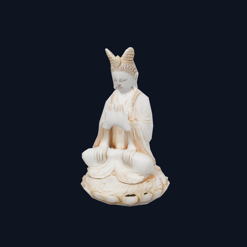 Serene Ivory Buddha model pack viewer poster