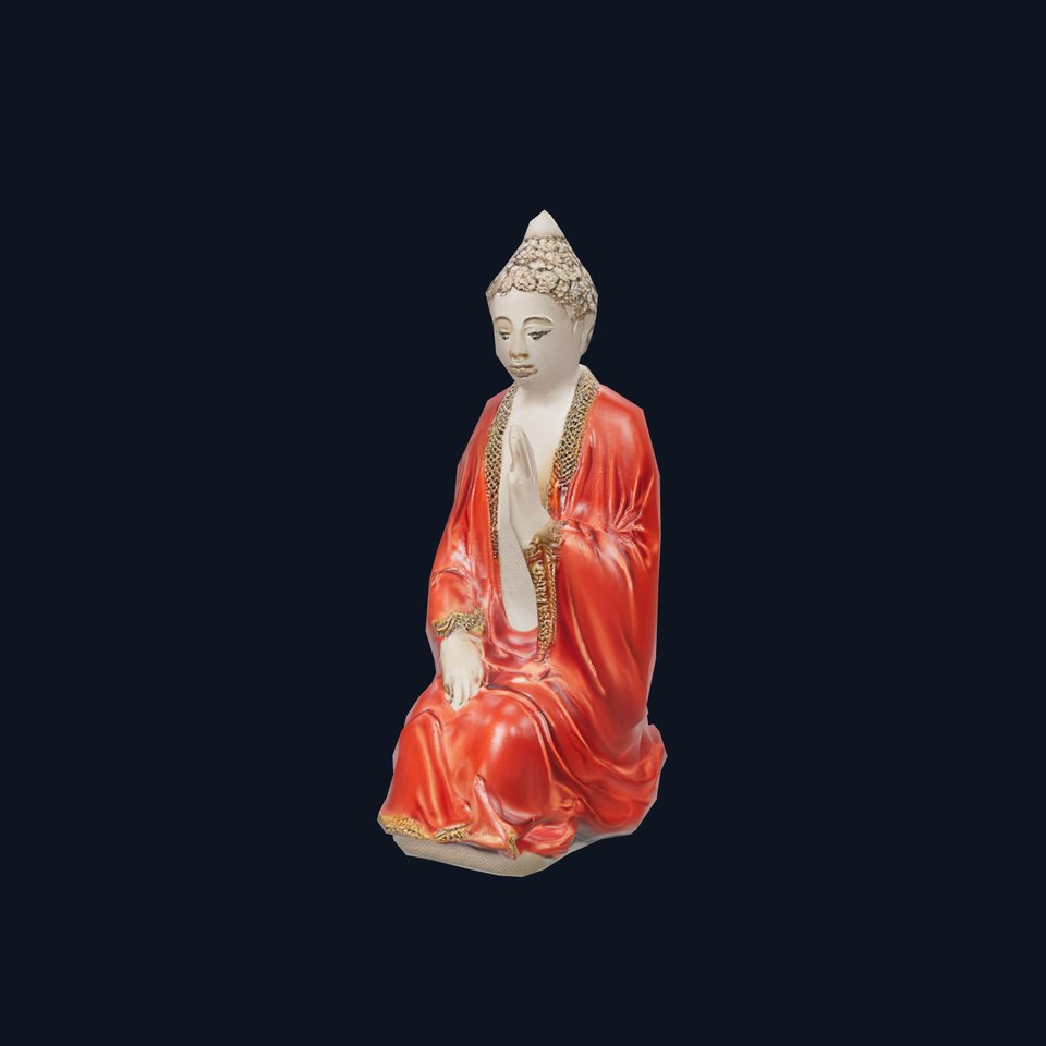 Buddha Serenity Statue model pack viewer poster