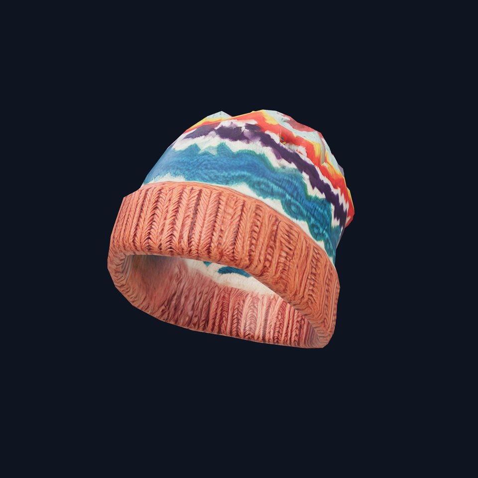 Colorful Knit Beanie model pack viewer poster