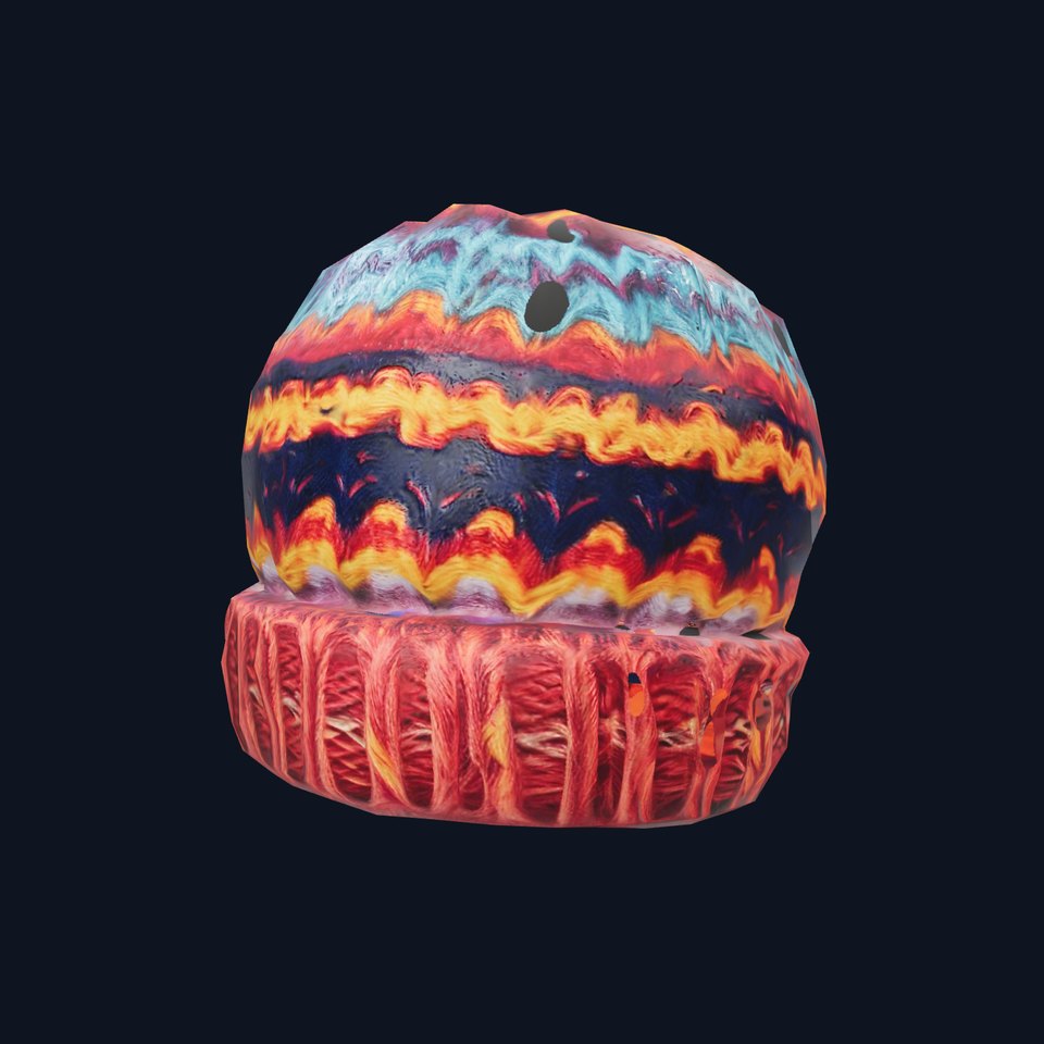 Colorful Knitted Beanie model pack viewer poster