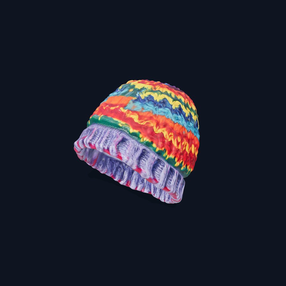 Colorful Knitted Beanie model pack viewer poster