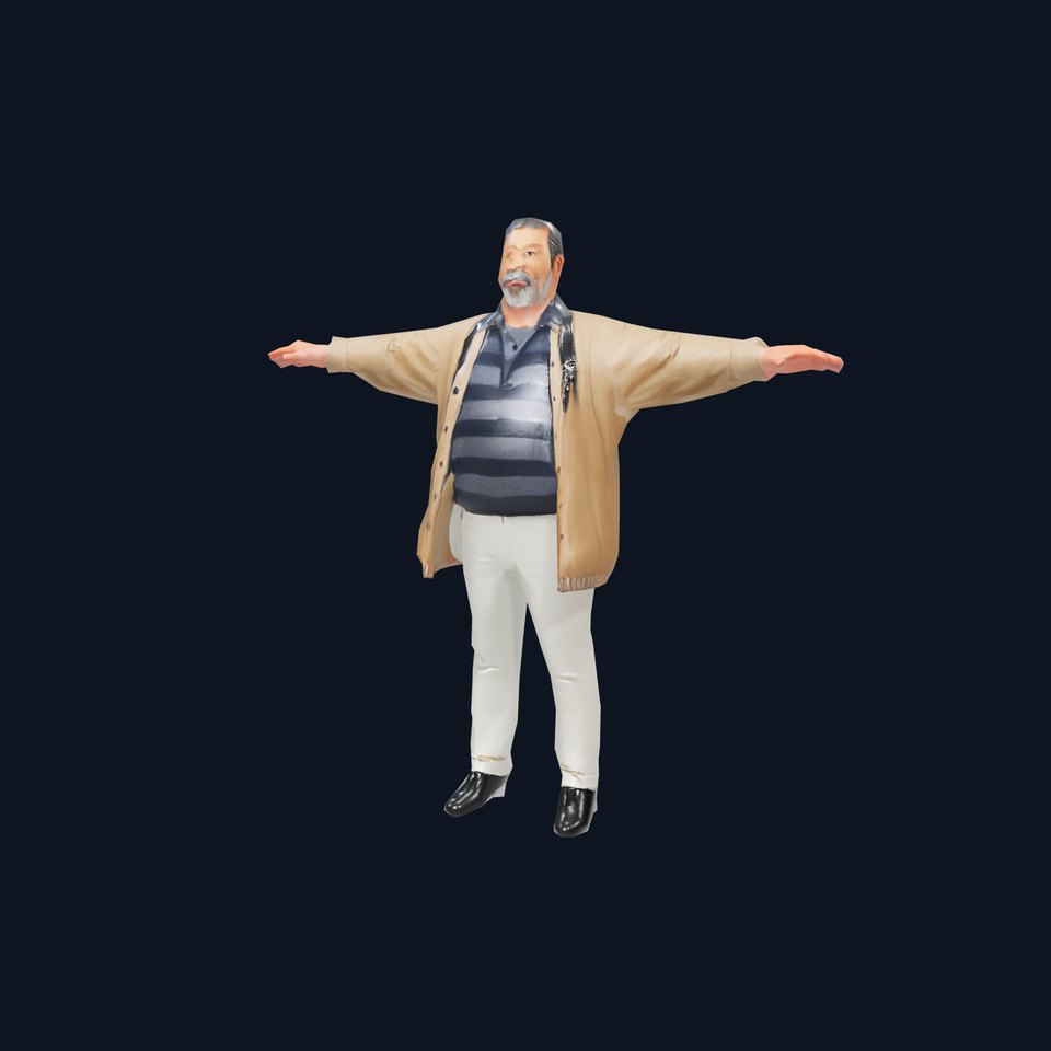 Casual Grandpa Outfit model pack viewer poster