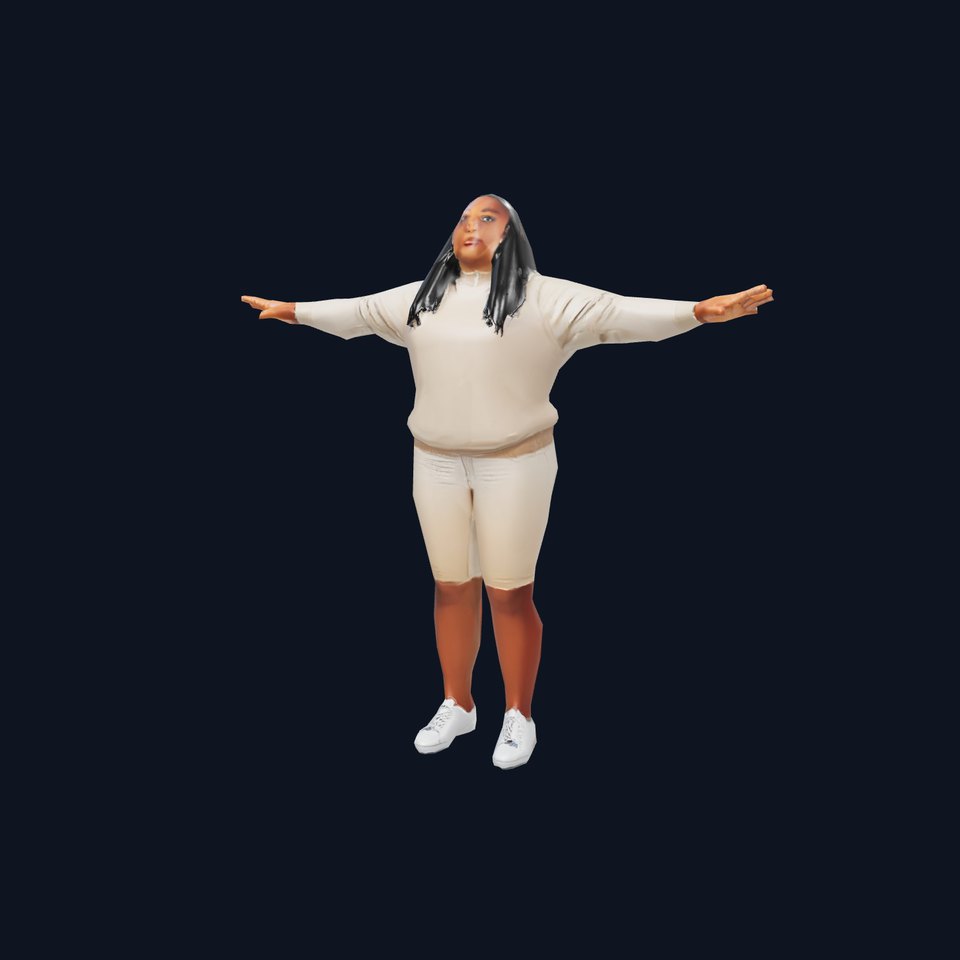 Casual Beige Outfit model pack viewer poster