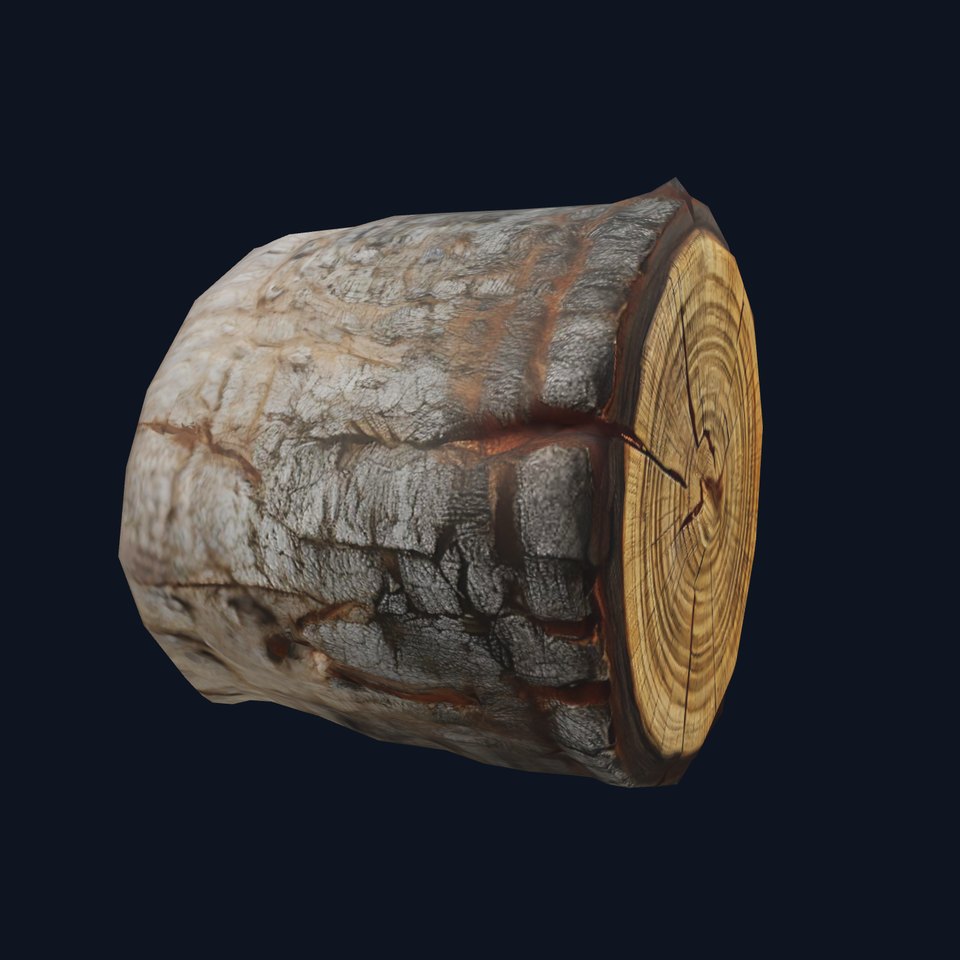 Rustic Tree Trunk model pack viewer poster