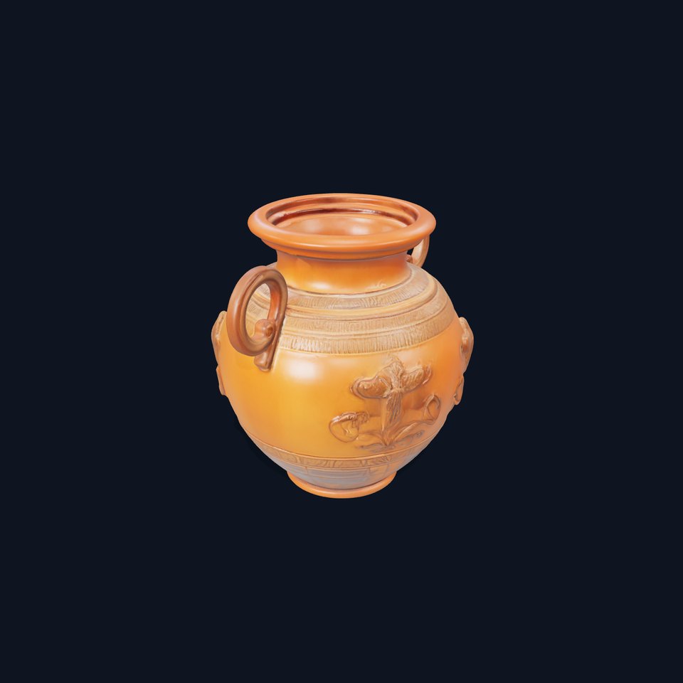 Classic Terracotta Vase model pack viewer poster