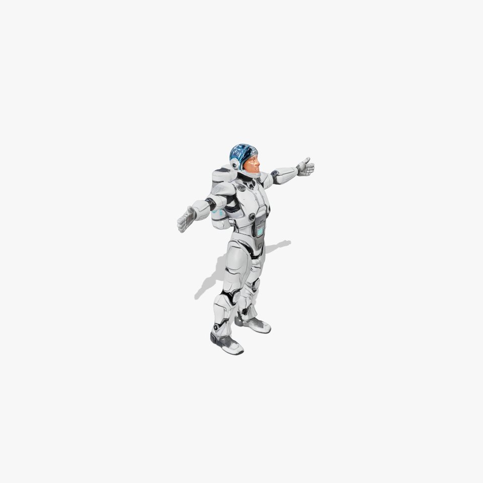 Silver Cybersuit model pack viewer poster