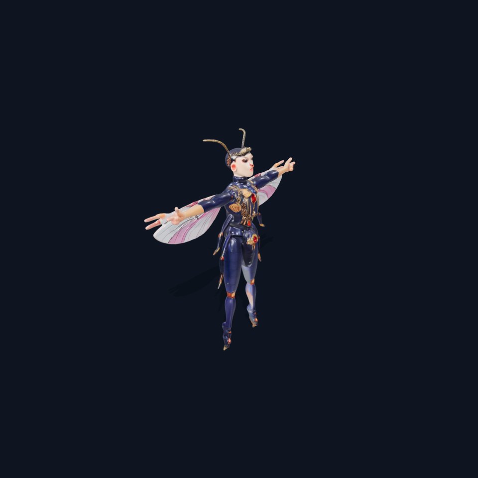 Regal Insect Monarch model pack viewer poster