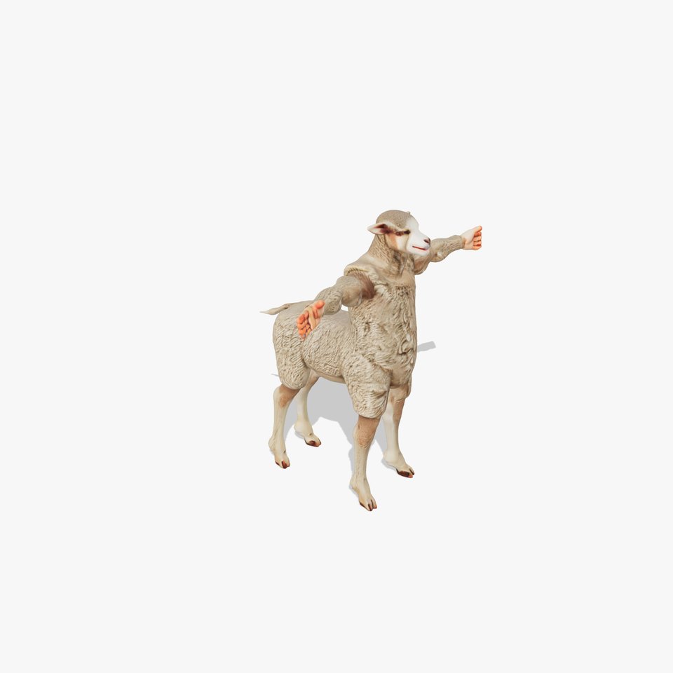 Humanoid Sheep Character model pack viewer poster