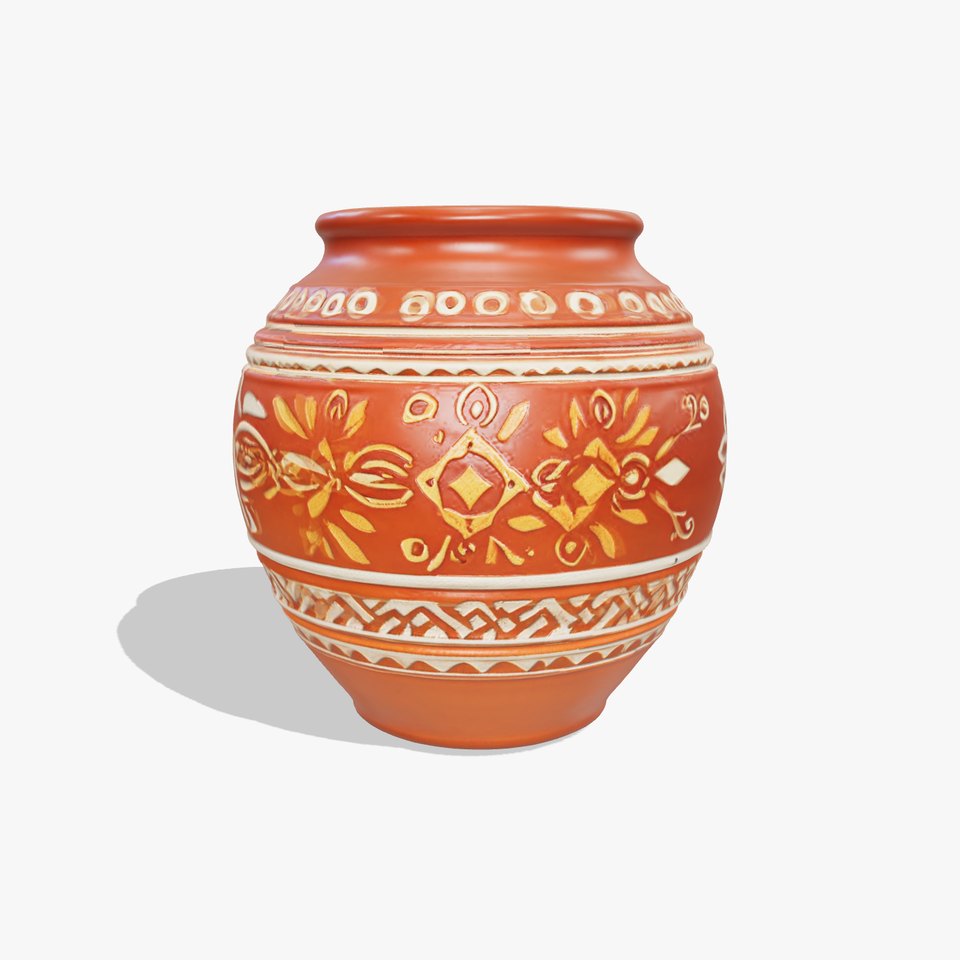 Decorative Terracotta Pot model pack viewer poster