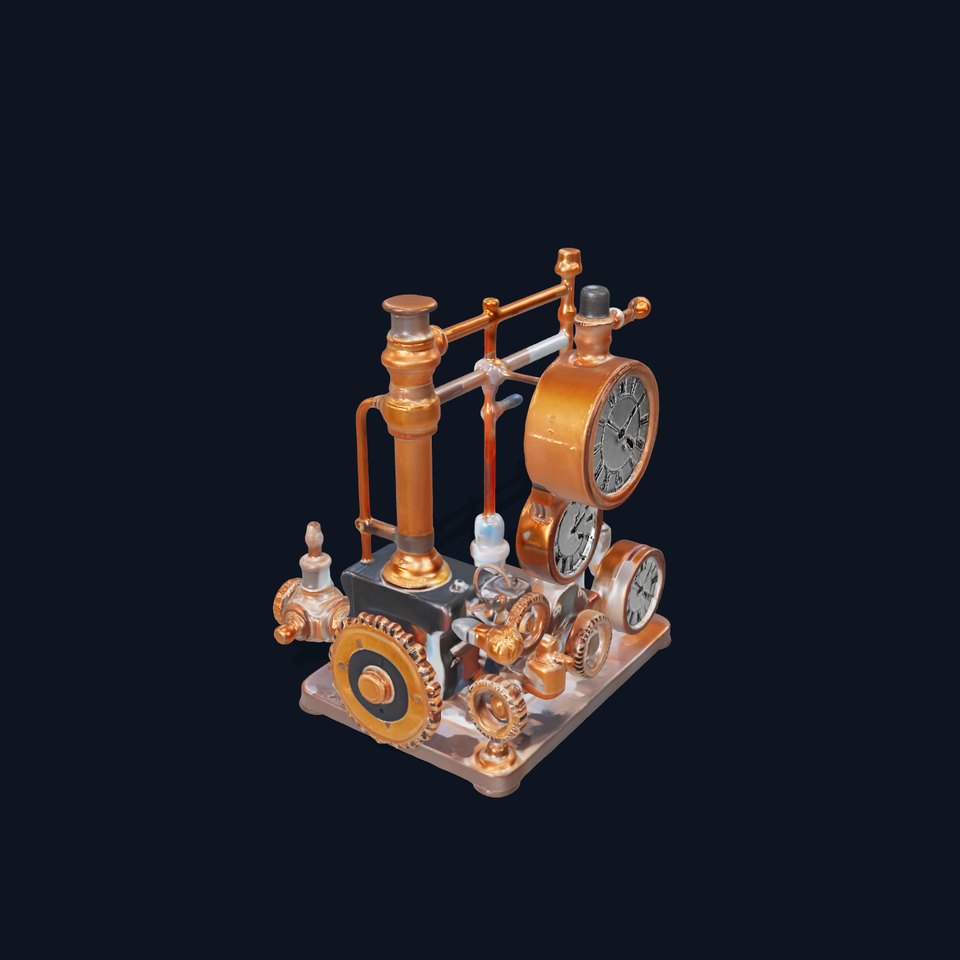 Steampunk Clockwork Brass model pack viewer poster