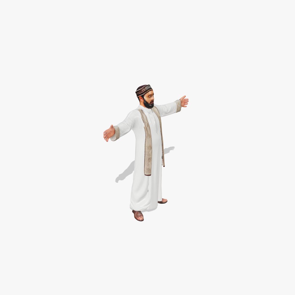 Traditional Robe Male Outfit model pack viewer poster