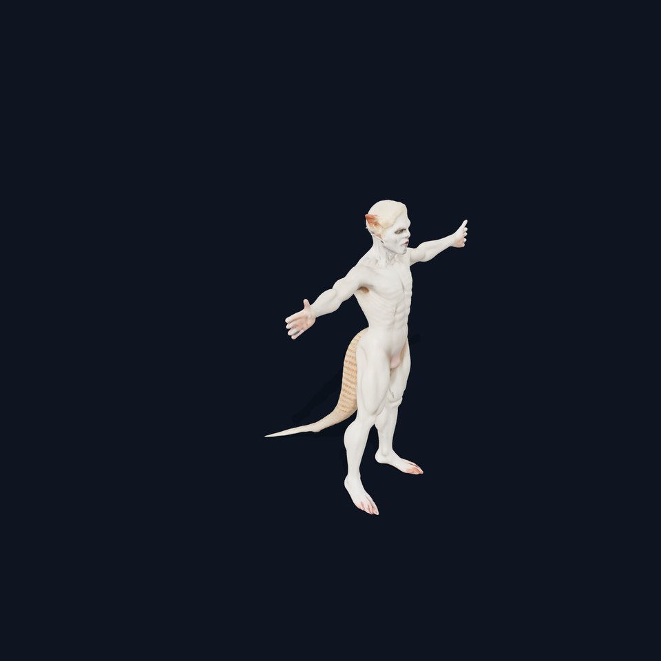 Catlike Humanoid Creature model pack viewer poster