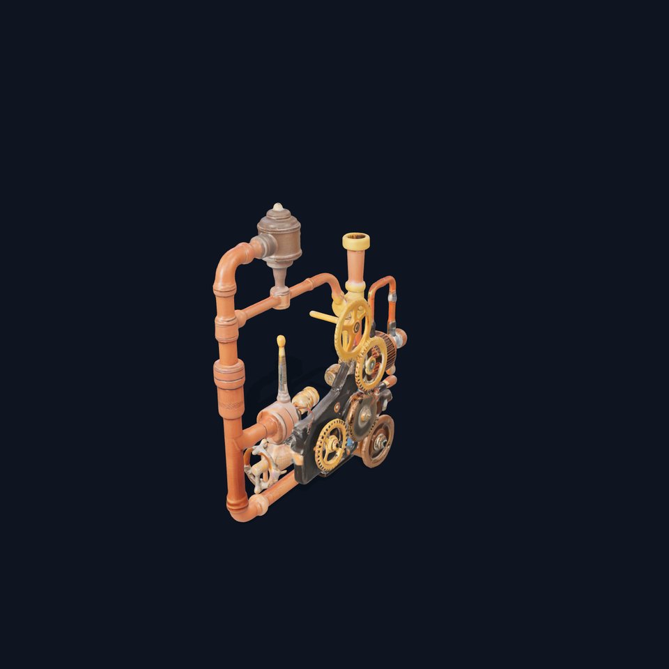 Vintage Industrial Gear model pack viewer poster