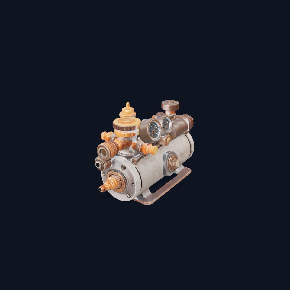 Industrial Brass Gauge model pack viewer poster