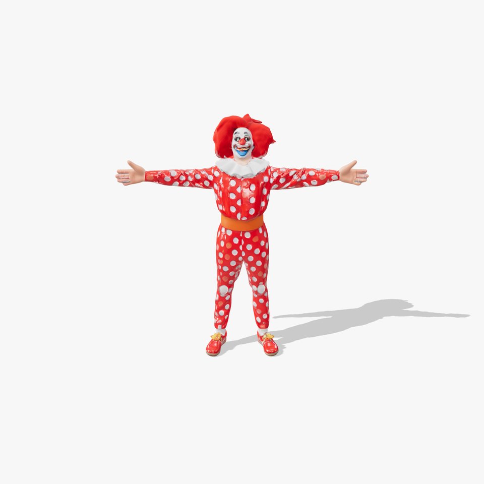 Red Polka Clown model pack viewer poster