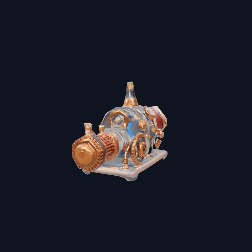 Steampunk Engine model pack viewer poster