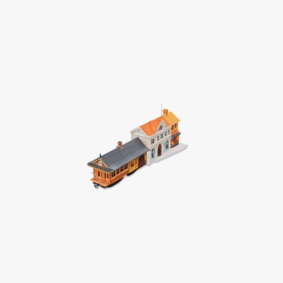 Vintage Train Station model pack viewer poster