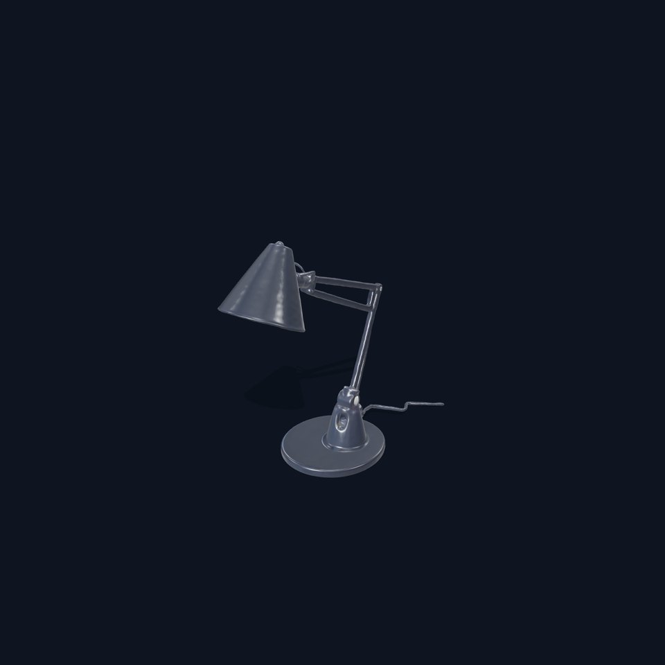 Sleek Black Desk Lamp model pack viewer poster
