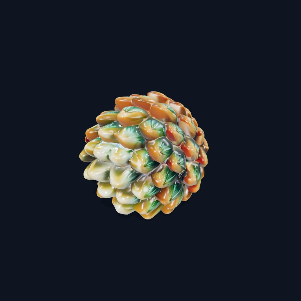 Iridescent Pinecone model pack viewer poster
