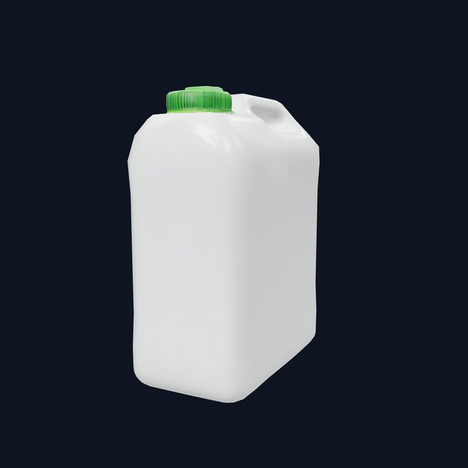 White Plastic Container model pack viewer poster