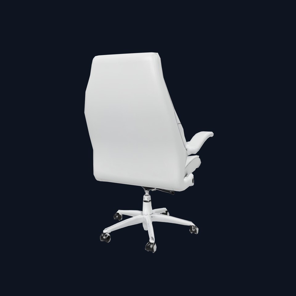 White Executive Chair model pack viewer poster