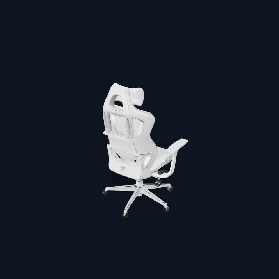 White Ergonomic Chair model pack viewer poster