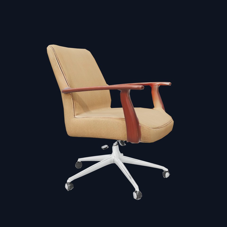 Modern Beige Office Chair model pack viewer poster