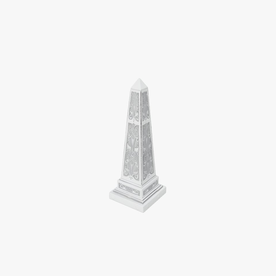 Elegant Silver Obelisk model pack viewer poster