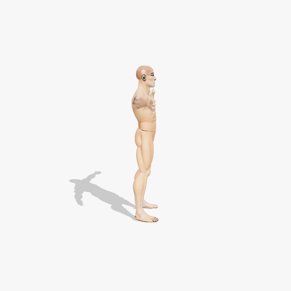 Muscular Male Mannequin model pack viewer poster