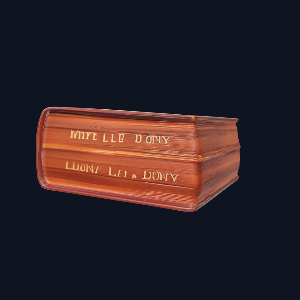 Vintage Book model pack viewer poster