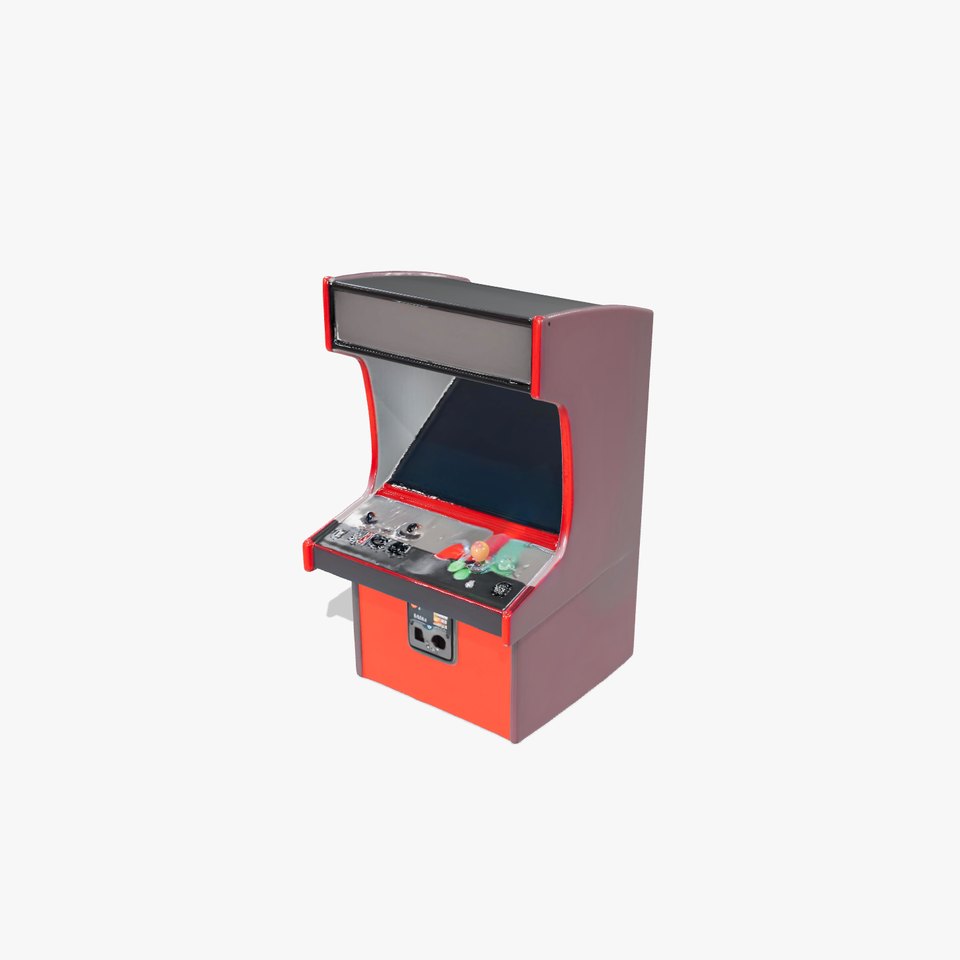 Retro Red Arcade Machine model pack viewer poster