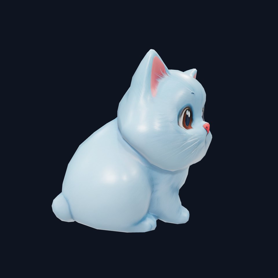 Adorable Blue Kitten model pack viewer poster
