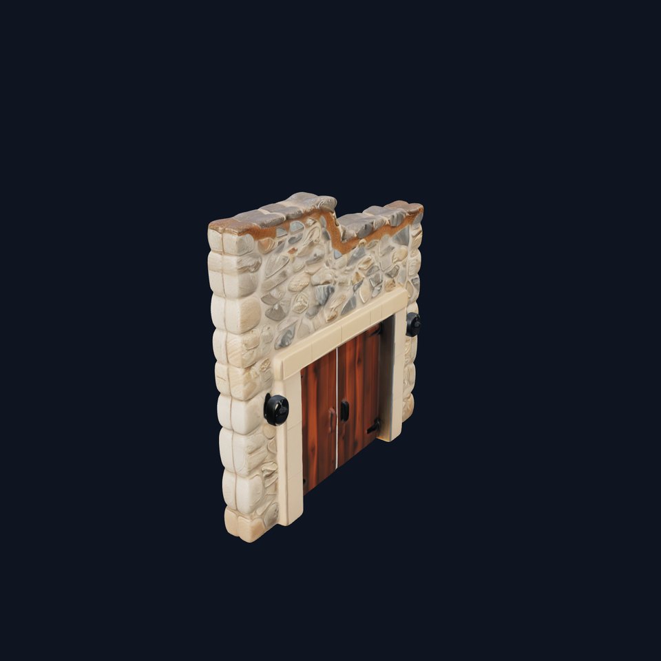 Rustic Stone Archway model pack viewer poster
