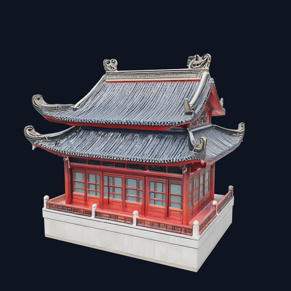 Elegant Pagoda Structure model pack viewer poster