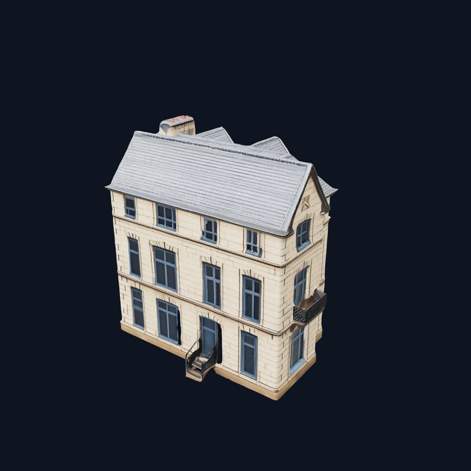 Charming Stone House model pack