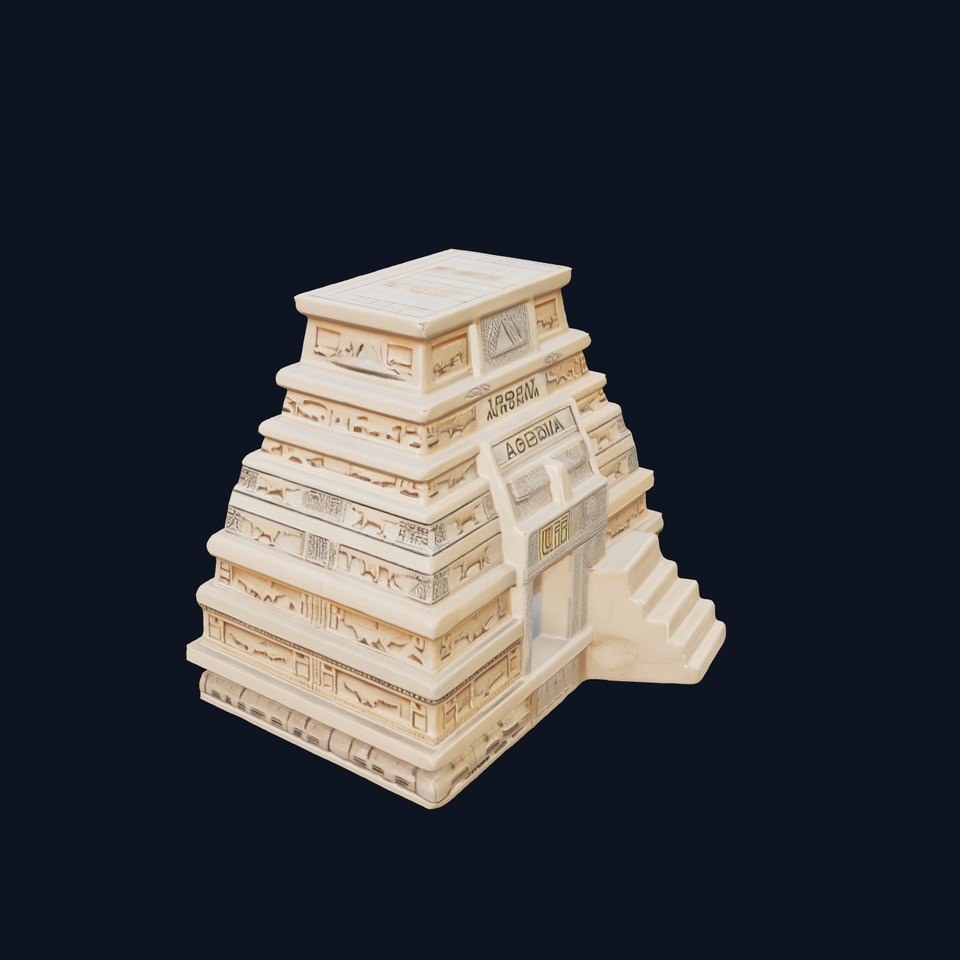 Mayan Pyramid Stone model pack viewer poster