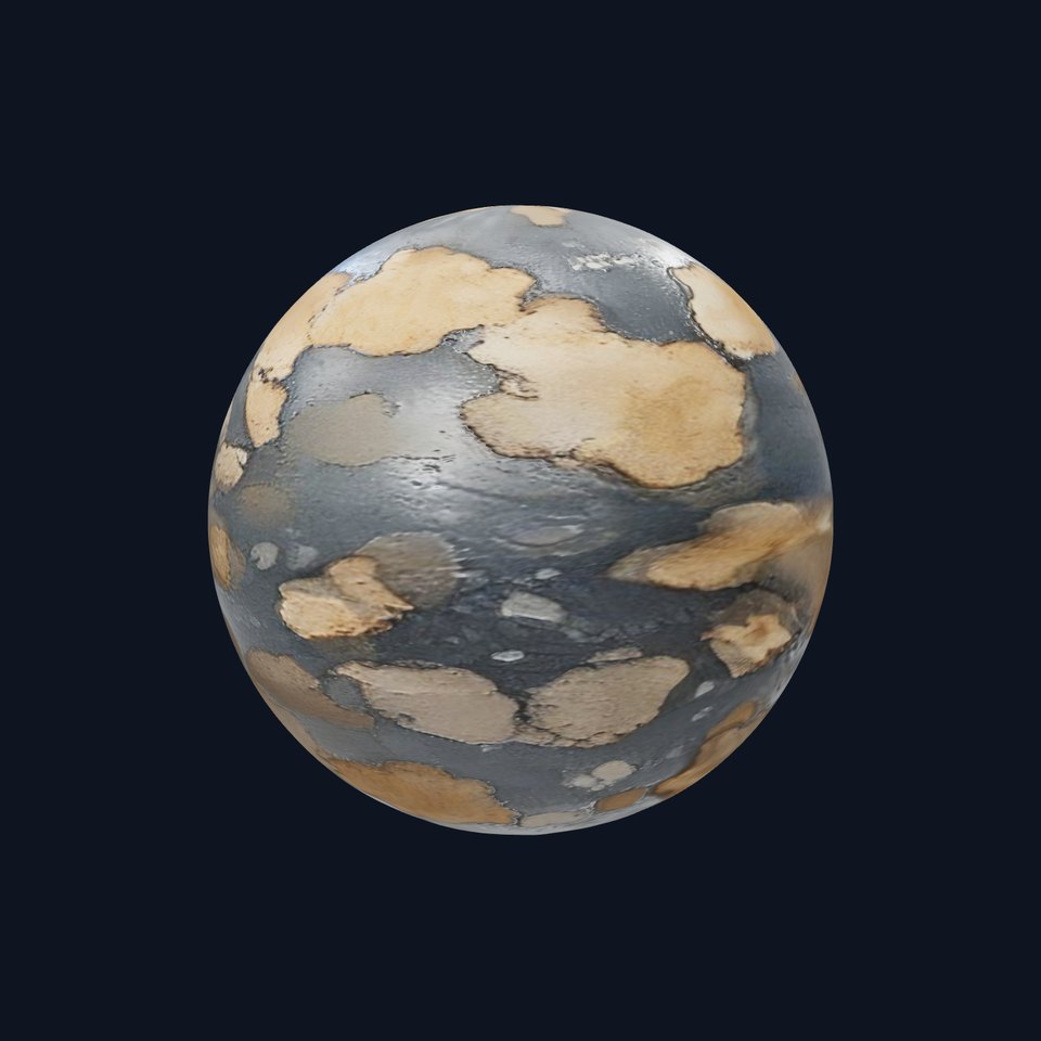 Weathered Stone Lichen HQ PBR Textures Set viewer poster