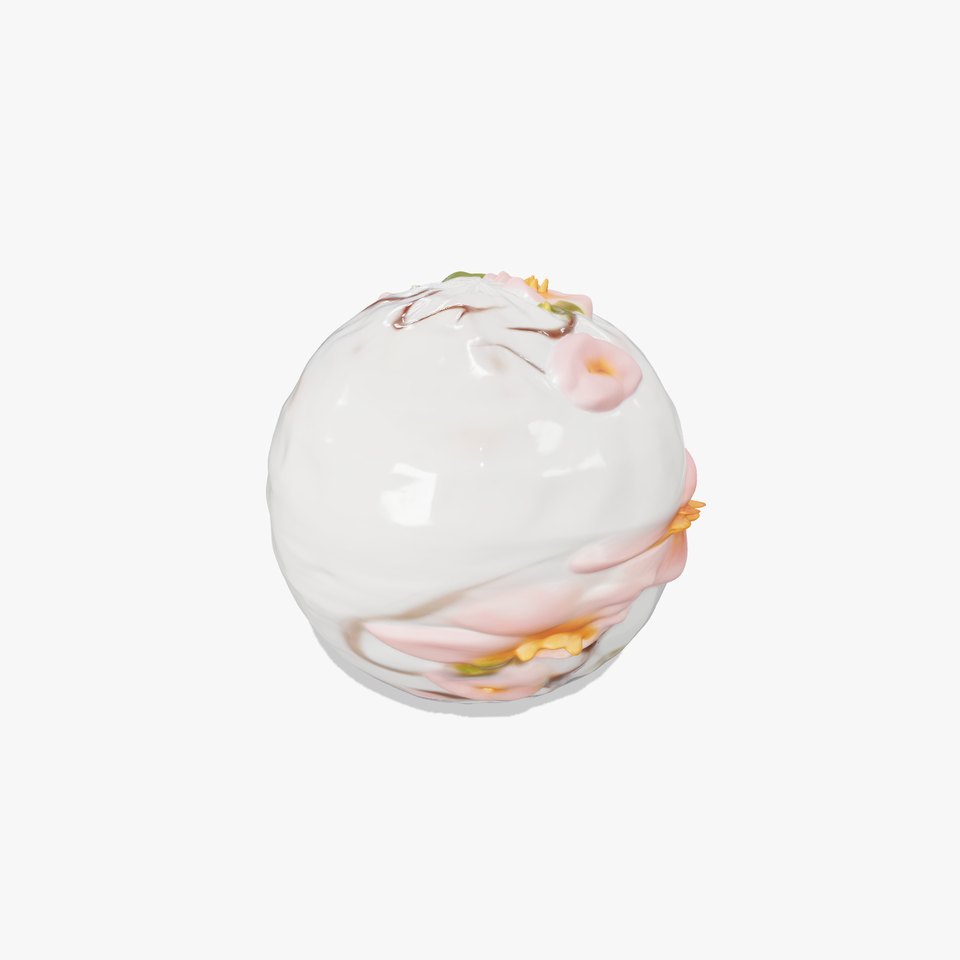 Blossom Petal Glass HQ PBR Textures Set viewer poster