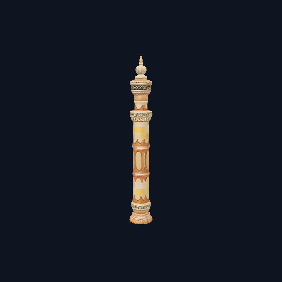 Ornate Sandstone Column model pack viewer poster