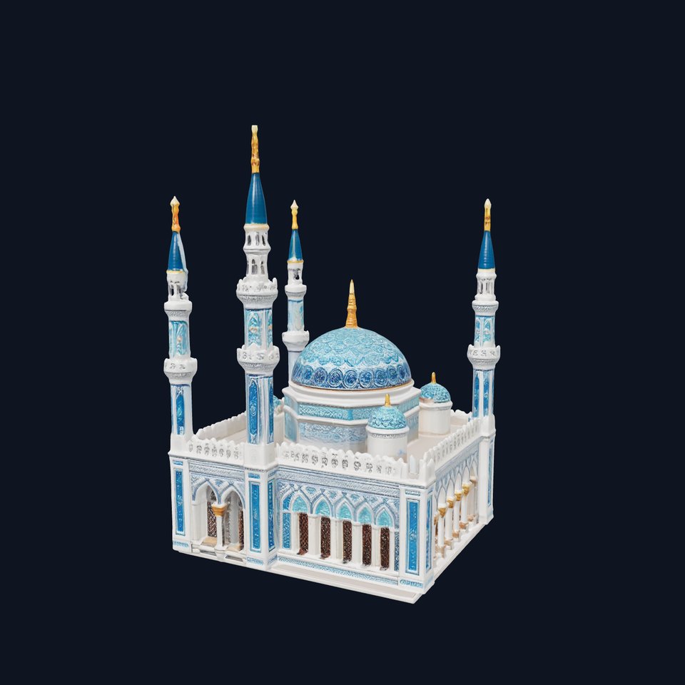 Ornate Blue Mosque model pack viewer poster