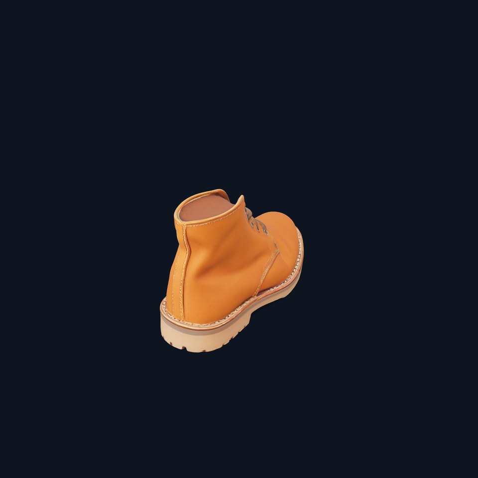 Tan Leather Boot model pack