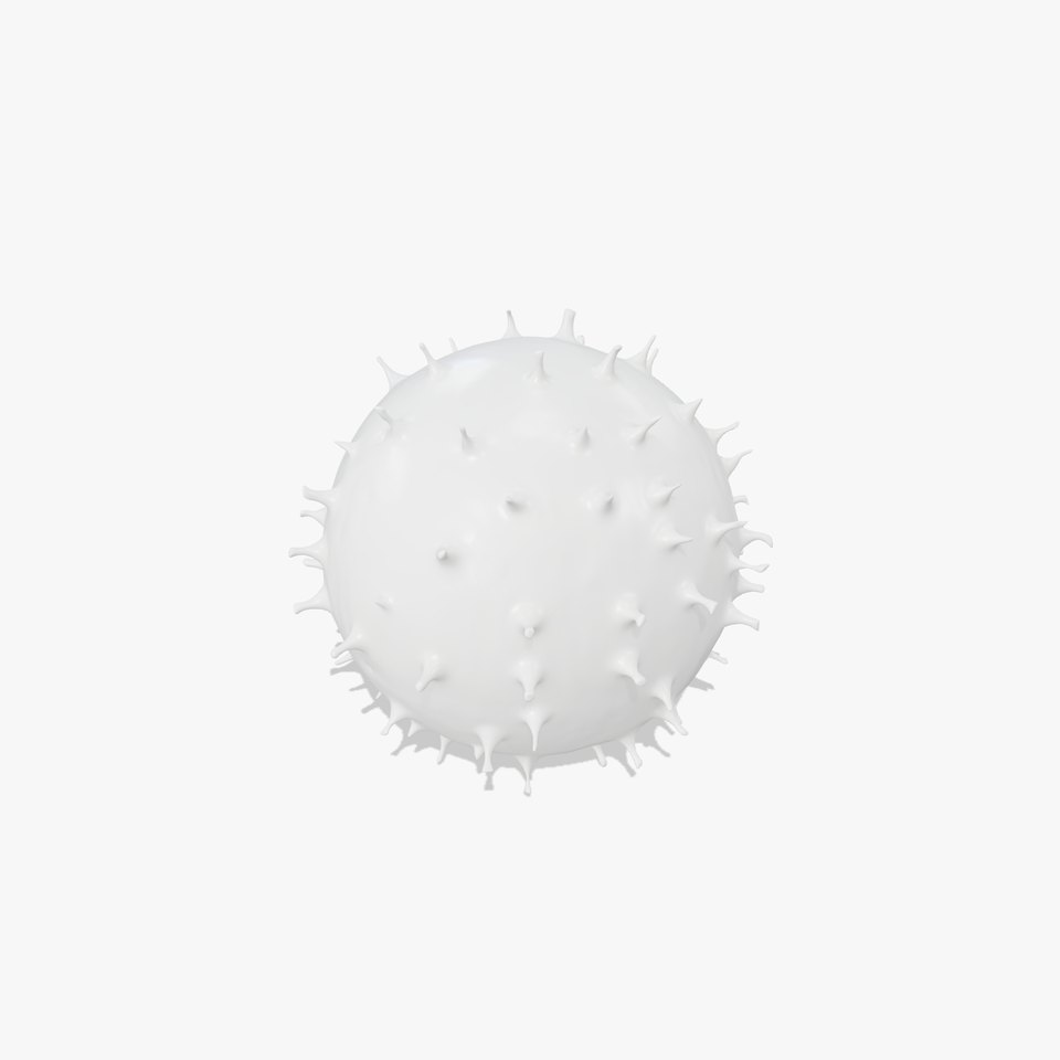 Spiky White Sphere model pack viewer poster
