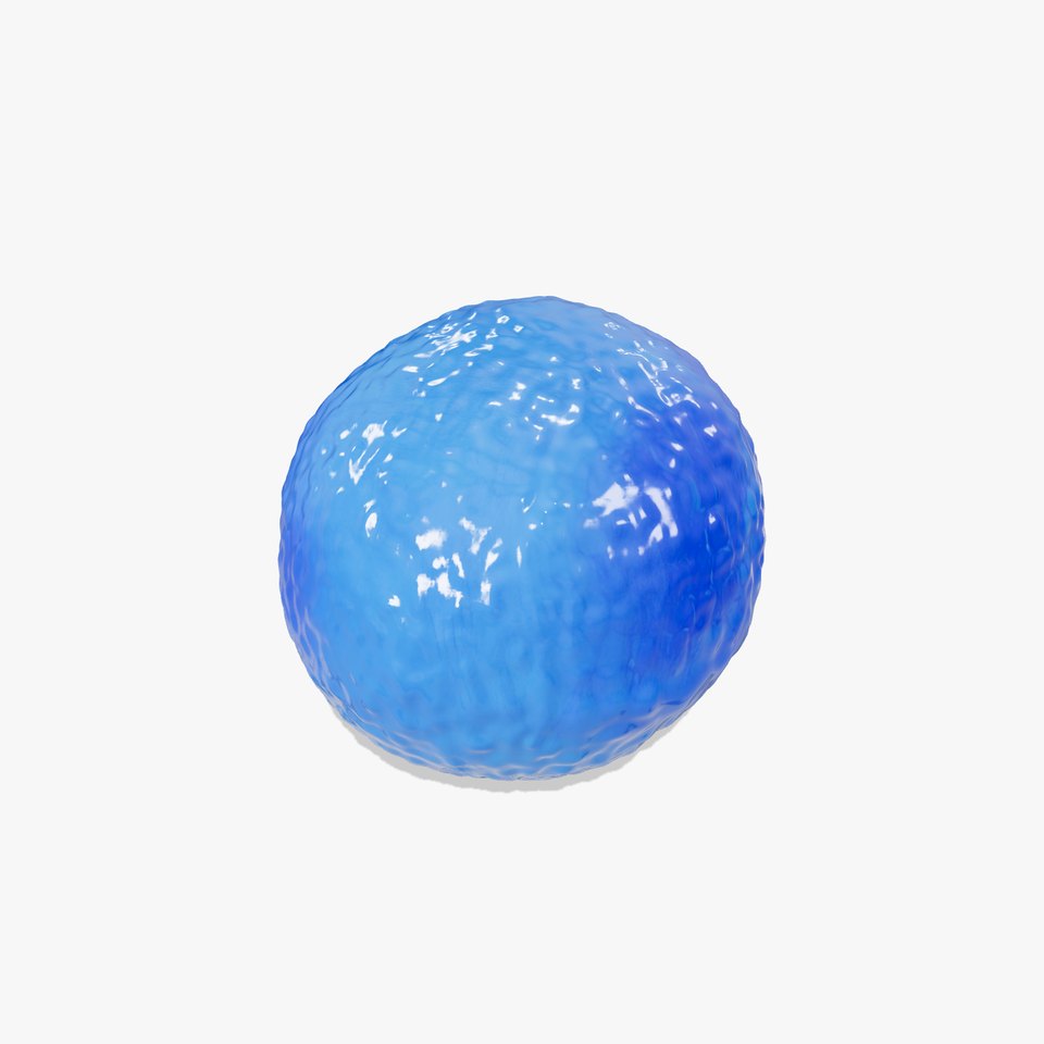 Blue Textured Sphere model pack viewer poster