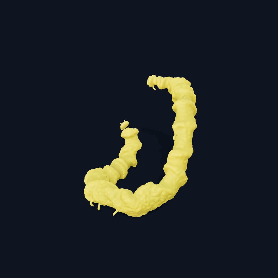 Yellow Vibrant Spiral model pack viewer poster