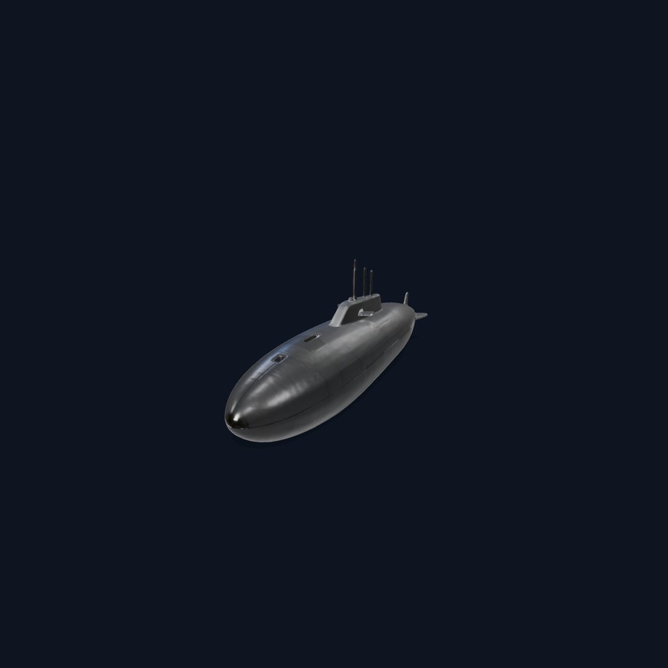 Sleek Submarine model pack viewer poster