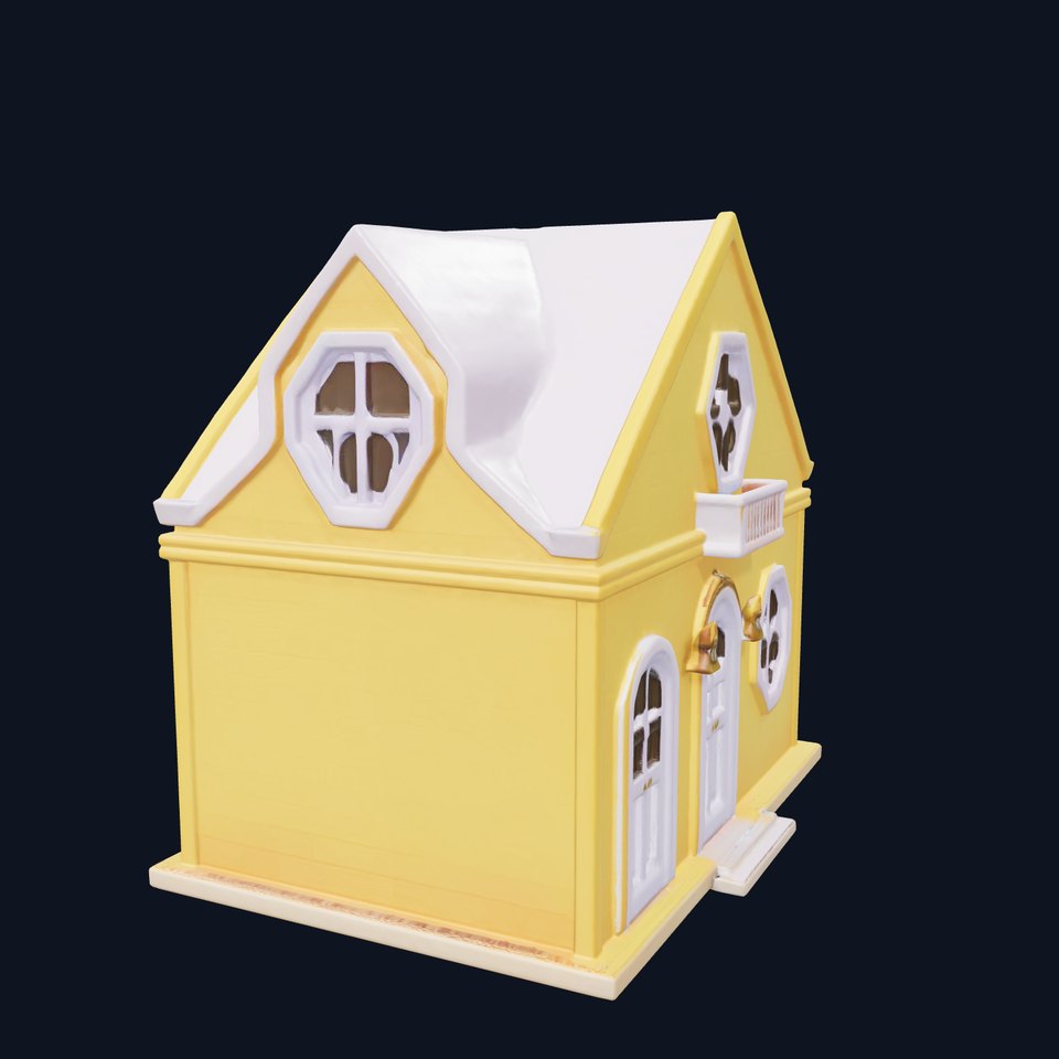Charming Yellow House model pack viewer poster